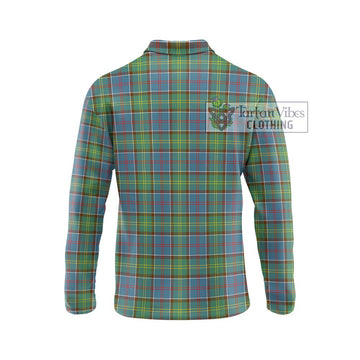 Whitelaw Tartan Long Sleeve Polo Shirt with Family Crest DNA In Me Style - Tartan Vibes Clothing