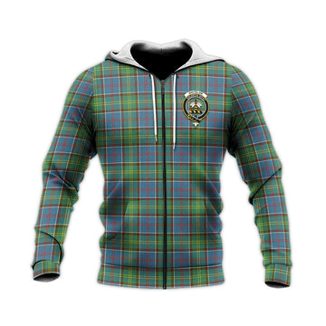 Whitelaw Tartan Knitted Hoodie with Family Crest Unisex Knitted Zip Hoodie - Tartan Vibes Clothing