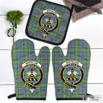 Whitelaw Tartan Combo Oven Mitt & Pot-Holder with Family Crest - Tartan Vibes Clothing
