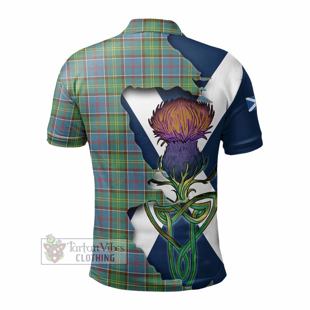 Tartan Vibes Clothing Whitelaw Tartan Family Crest Polo Shirt Scottish Thistle Celtic Inspired