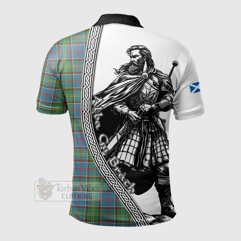 Whitelaw Tartan Clan Crest Polo Shirt with Highlander Warrior Celtic Style - Tartan Vibes Clothing