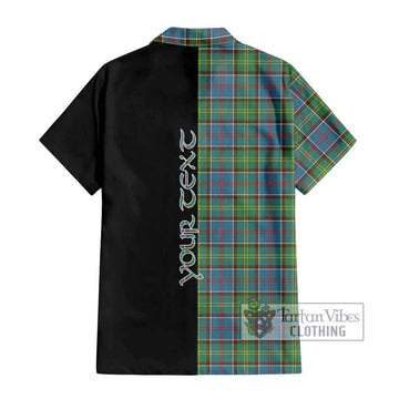 Whitelaw Tartan Hawaiian Shirt with Family Crest and Half Of Me Style - Tartan Vibes Clothing