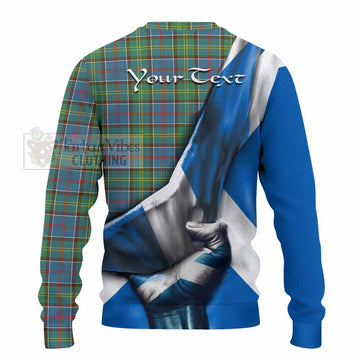 Whitelaw Tartan Knitted Sweater with Family Crest Scotland Patriotic Style - Tartan Vibes Clothing