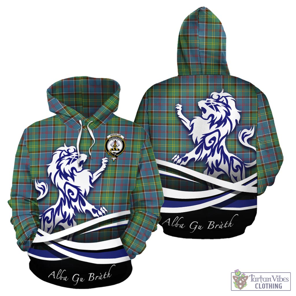 Whitelaw Tartan Hoodie with Alba Gu Brath Regal Lion Emblem - Tartan Vibes Clothing