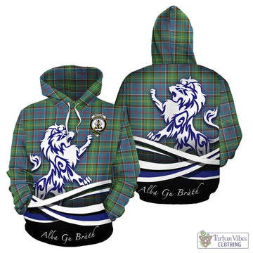 Whitelaw Tartan Hoodie with Alba Gu Brath Regal Lion Emblem - Tartan Vibes Clothing