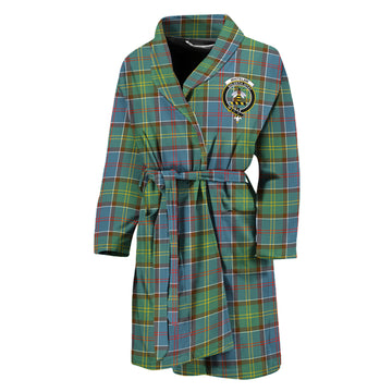 Whitelaw Tartan Bathrobe with Family Crest Unisex M - Tartan Vibes Clothing