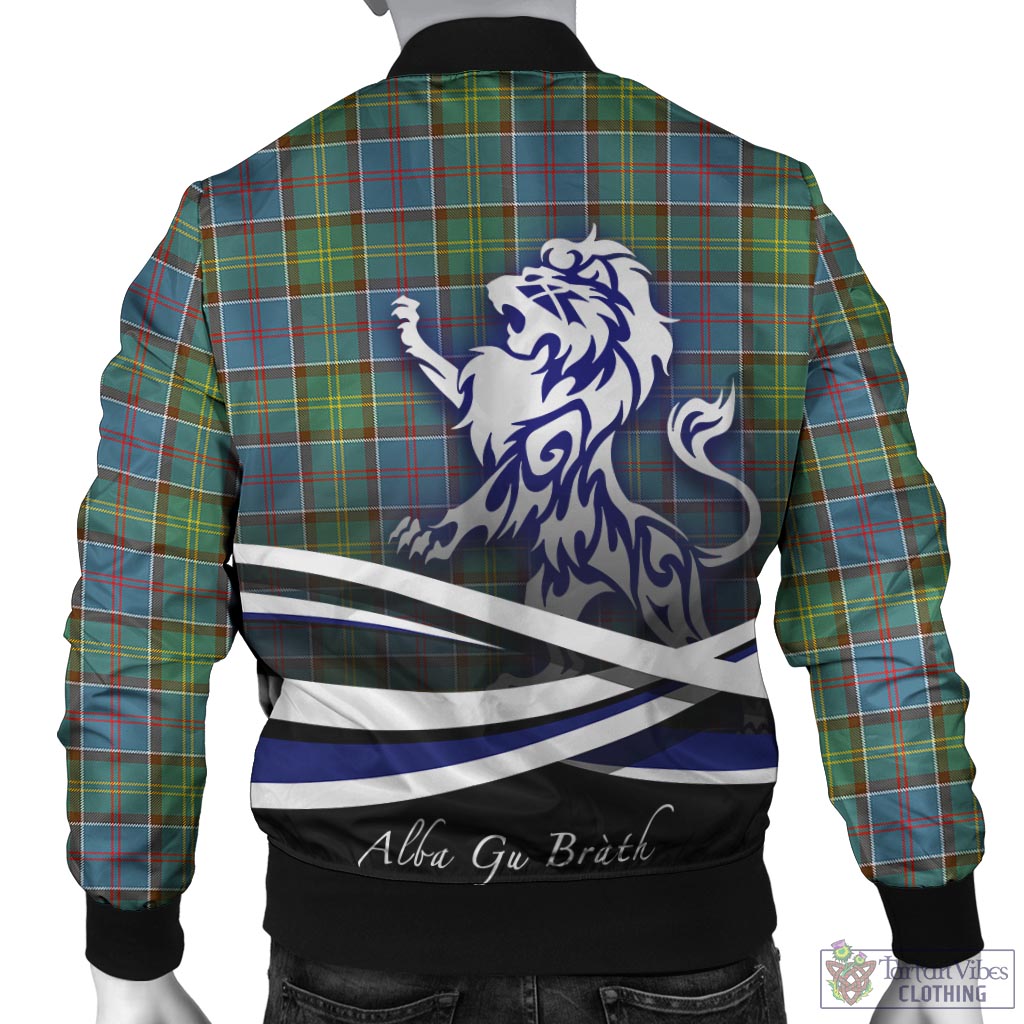 Whitelaw Tartan Bomber Jacket with Alba Gu Brath Regal Lion Emblem - Tartan Vibes Clothing