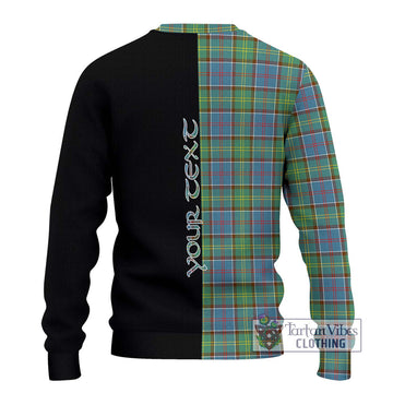 Whitelaw Tartan Ugly Sweater with Family Crest and Half Of Me Style - Tartan Vibes Clothing