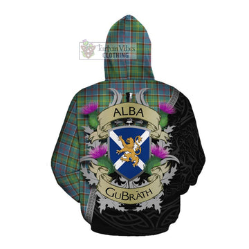 Whitelaw Tartan Family Crest Cotton Hoodie Lion Rampant Royal Thistle Shield Celtic Inspired Pullover Hoodie - Tartan Vibes Clothing