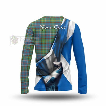 Whitelaw Tartan Long Sleeve T-Shirt with Family Crest Scotland Patriotic Style - Tartan Vibes Clothing
