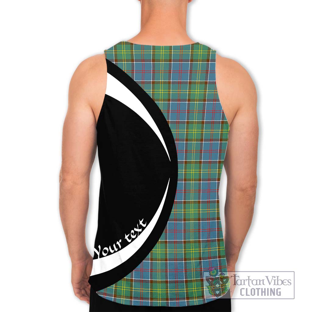 Whitelaw Tartan Men's Tank Top with Family Crest Circle Style - Tartan Vibes Clothing