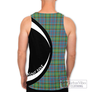 Whitelaw Tartan Men's Tank Top with Family Crest Circle Style - Tartan Vibes Clothing