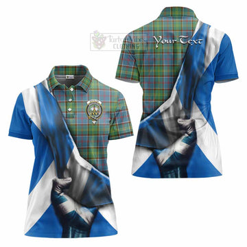 Whitelaw Tartan Women's Polo Shirt with Family Crest Scotland Patriotic Style - Tartan Vibes Clothing