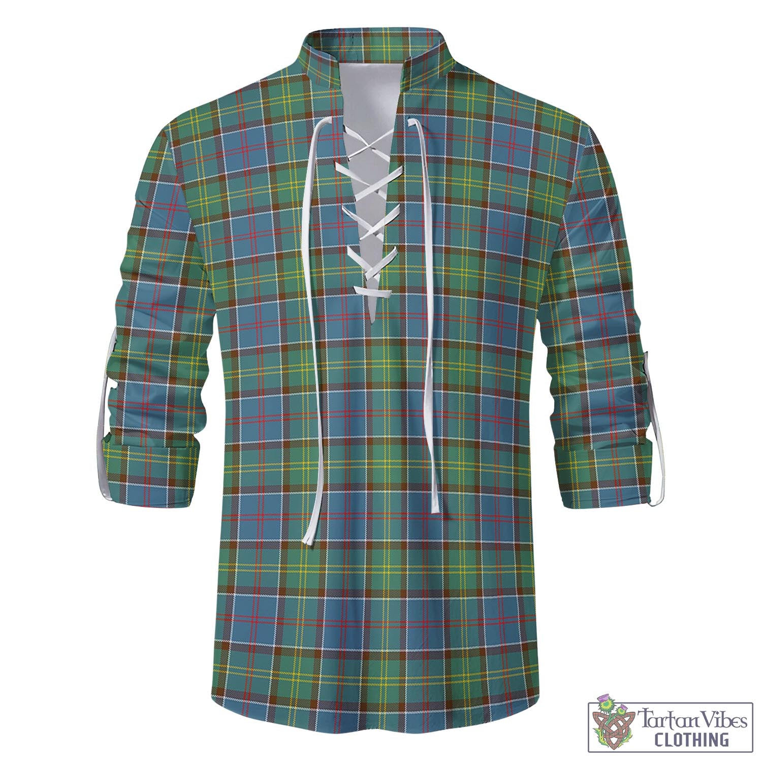 Whitelaw Tartan Men's Scottish Traditional Jacobite Ghillie Kilt Shirt - Tartan Vibes Clothing