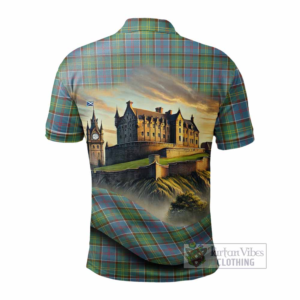 Whitelaw Tartan Family Crest Polo Shirt with Scottish Ancient Castle Style - Tartan Vibes Clothing