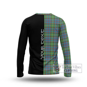 Whitelaw Tartan Long Sleeve T-Shirt with Family Crest and Half Of Me Style - Tartan Vibes Clothing