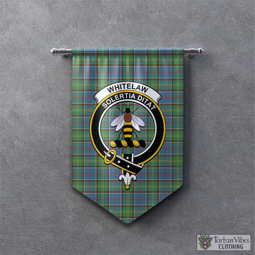 Whitelaw Tartan Gonfalon, Tartan Banner with Family Crest - Tartan Vibes Clothing
