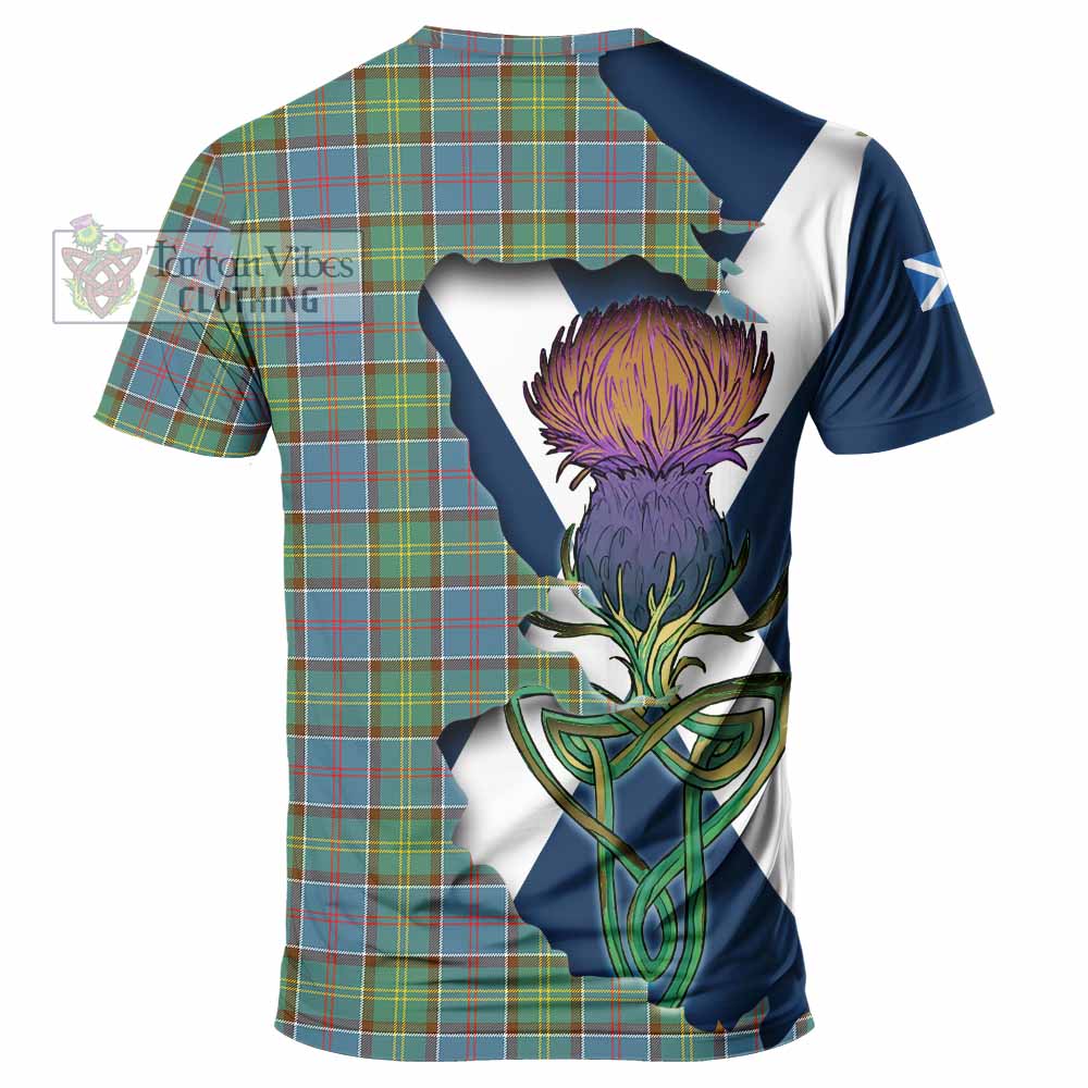 Tartan Vibes Clothing Whitelaw Tartan Family Crest T-Shirt Scottish Thistle Celtic Inspired