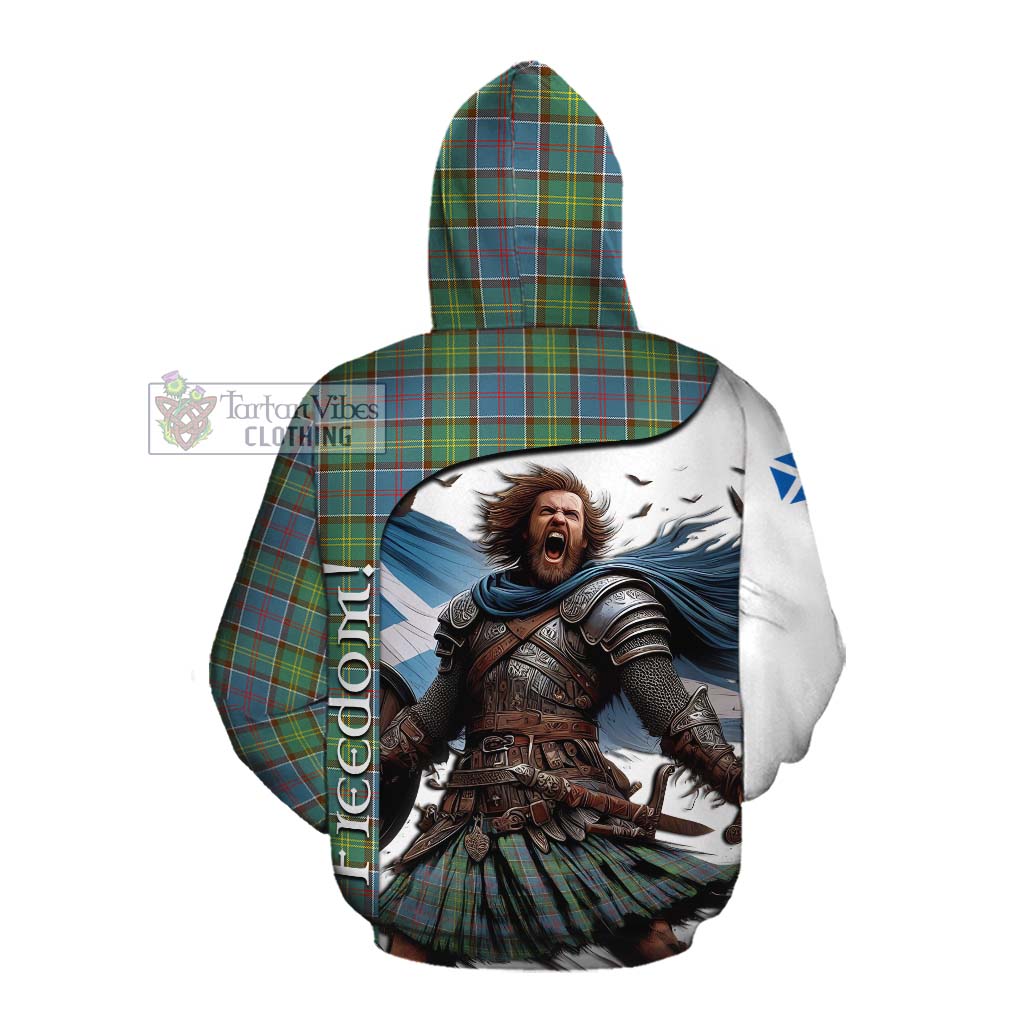 Tartan Vibes Clothing Whitelaw Crest Tartan Cotton Hoodie Inspired by the Freedom of Scottish Warrior