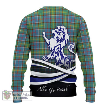 Whitelaw Tartan Ugly Sweater with Alba Gu Brath Regal Lion Emblem - Tartan Vibes Clothing