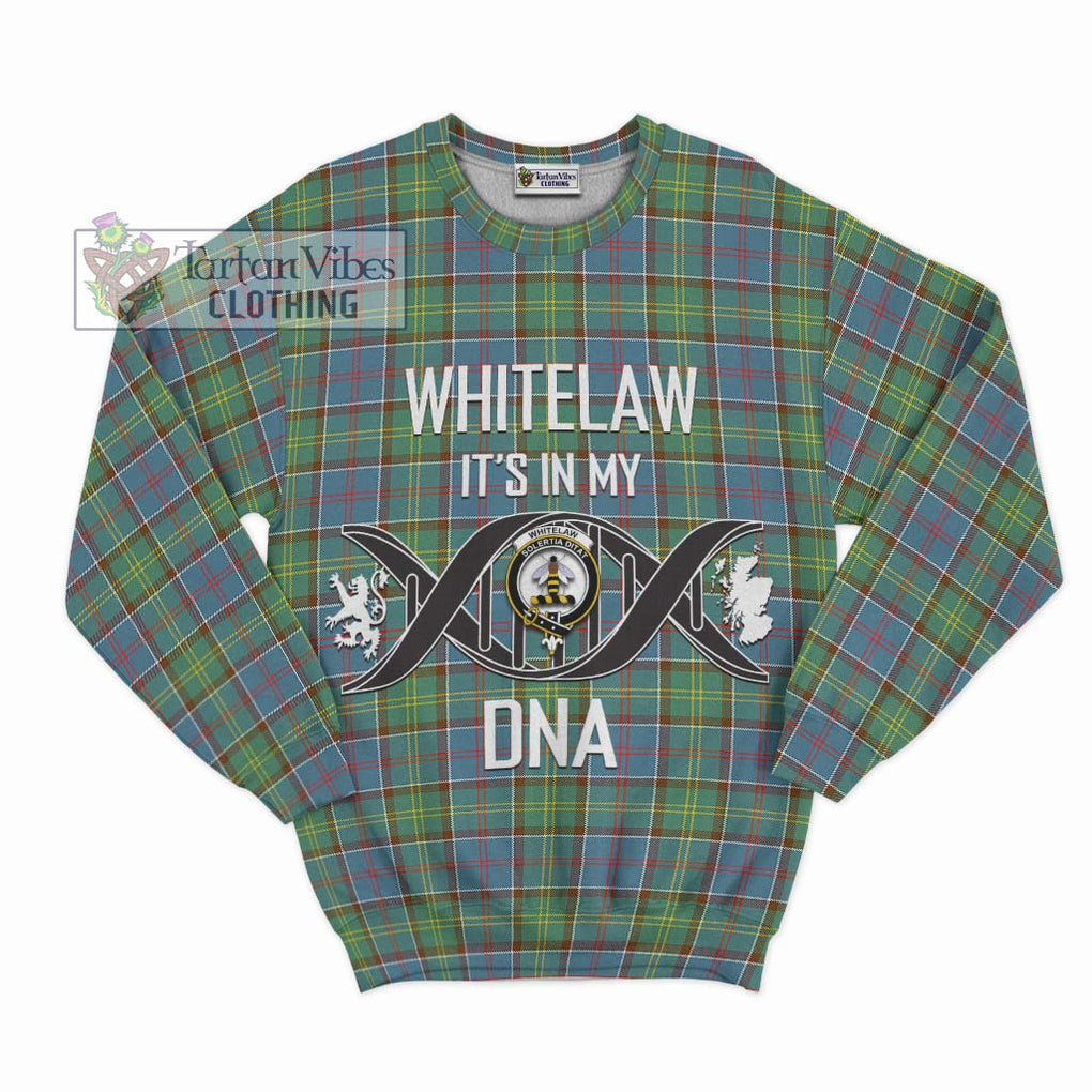 Whitelaw Tartan Sweatshirt with Family Crest DNA In Me Style - Tartan Vibes Clothing
