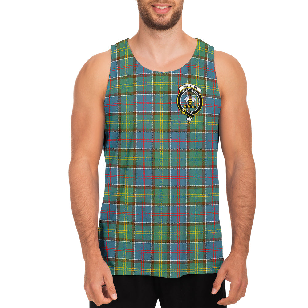 Whitelaw Tartan Mens Tank Top with Family Crest - Tartan Vibes Clothing