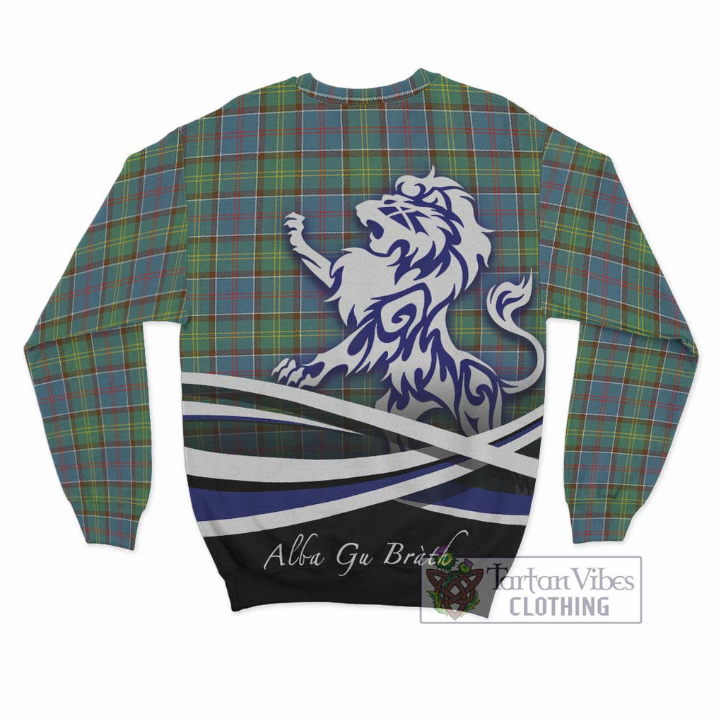 Whitelaw Tartan Sweatshirt with Alba Gu Brath Regal Lion Emblem - Tartan Vibes Clothing