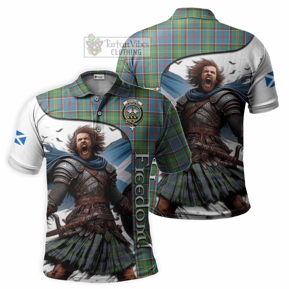 Tartan Vibes Clothing Whitelaw Crest Tartan Polo Shirt Inspired by the Freedom of Scottish Warrior
