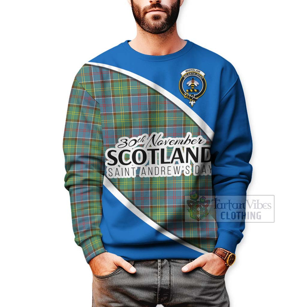 Whitelaw Family Crest Tartan Sweatshirt Celebrate Saint Andrew's Day in Style - Tartan Vibes Clothing