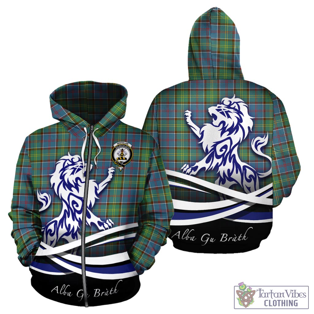 Whitelaw Tartan Hoodie with Alba Gu Brath Regal Lion Emblem - Tartan Vibes Clothing