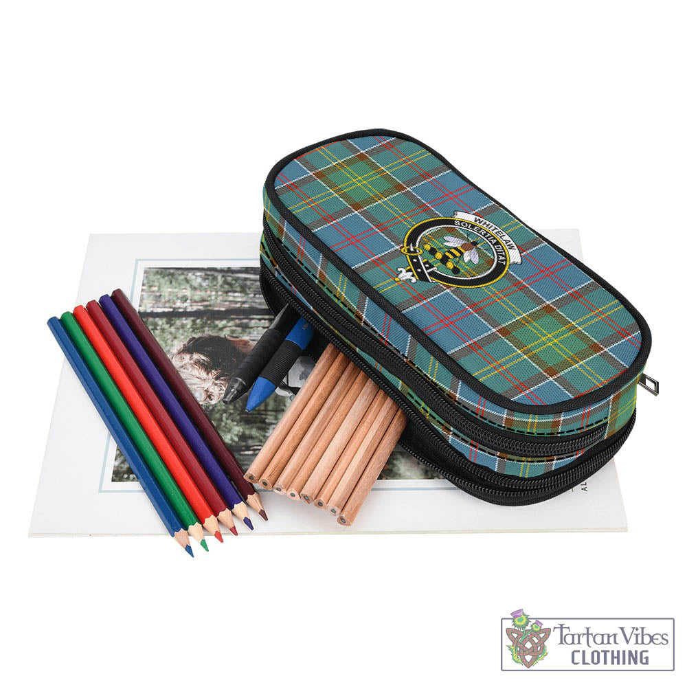 Whitelaw Tartan Pen and Pencil Case with Family Crest - Tartan Vibes Clothing