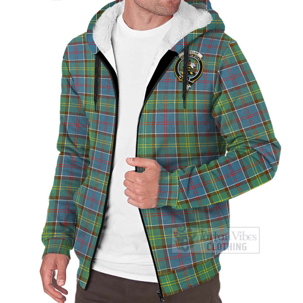 Whitelaw Tartan Sherpa Hoodie with Family Crest Celtic Skull Style Unisex - Tartan Vibes Clothing