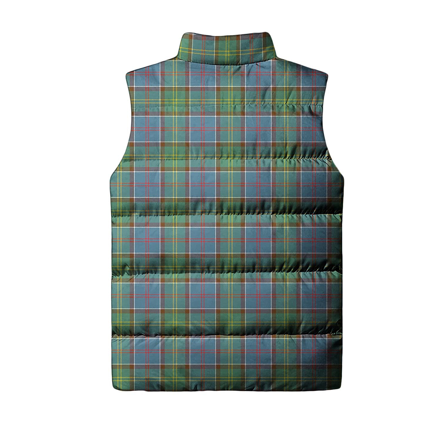 Whitelaw Tartan Sleeveless Puffer Jacket with Family Crest - Tartan Vibes Clothing