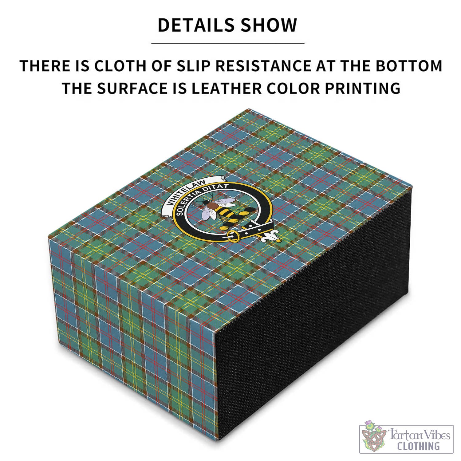 Whitelaw Tartan Pen Holder with Family Crest - Tartan Vibes Clothing