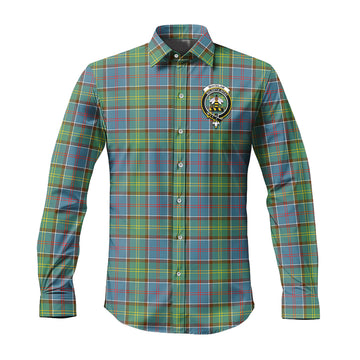 Whitelaw Tartan Long Sleeve Button Up Shirt with Family Crest Men's Shirt - Tartan Vibes Clothing