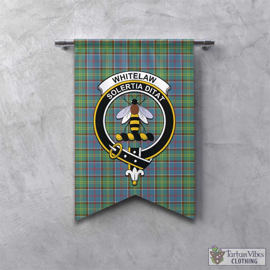 Whitelaw Tartan Gonfalon, Tartan Banner with Family Crest - Tartan Vibes Clothing