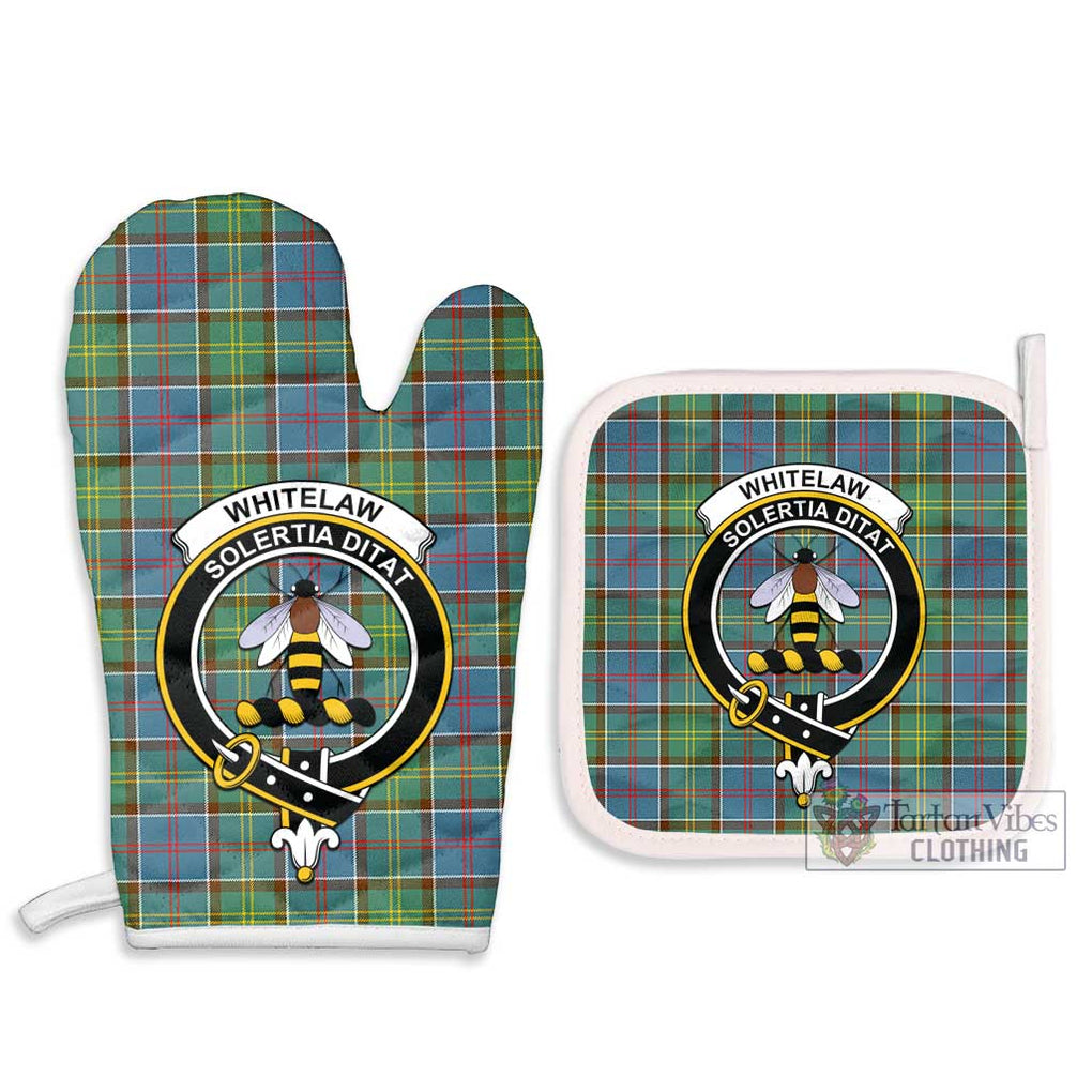 Whitelaw Tartan Combo Oven Mitt & Pot-Holder with Family Crest - Tartan Vibes Clothing