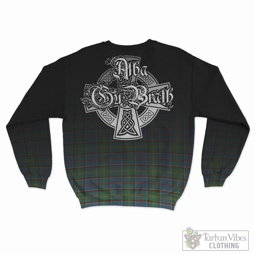 Tartan Vibes Clothing Whitelaw Tartan Sweatshirt Featuring Alba Gu Brath Family Crest Celtic Inspired