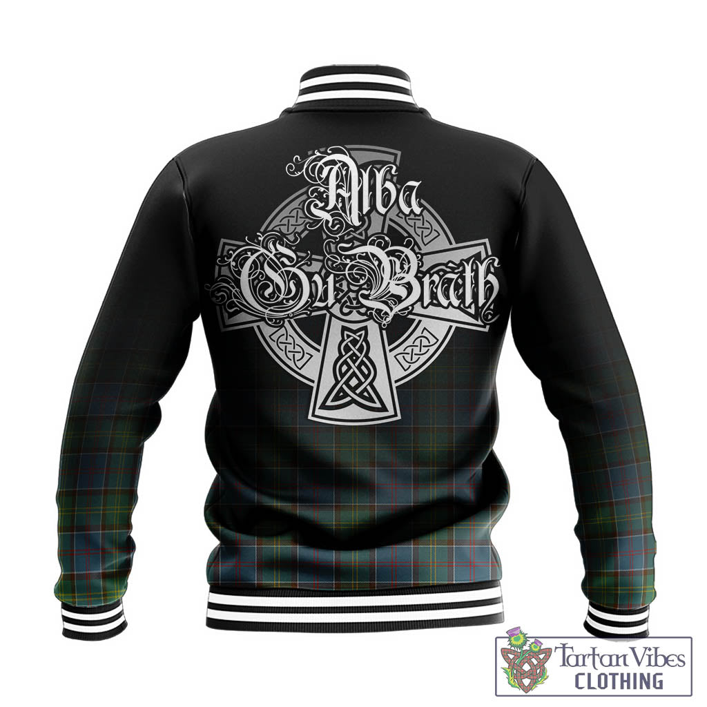Whitelaw Tartan Baseball Jacket Featuring Alba Gu Brath Family Crest Celtic Inspired - Tartan Vibes Clothing