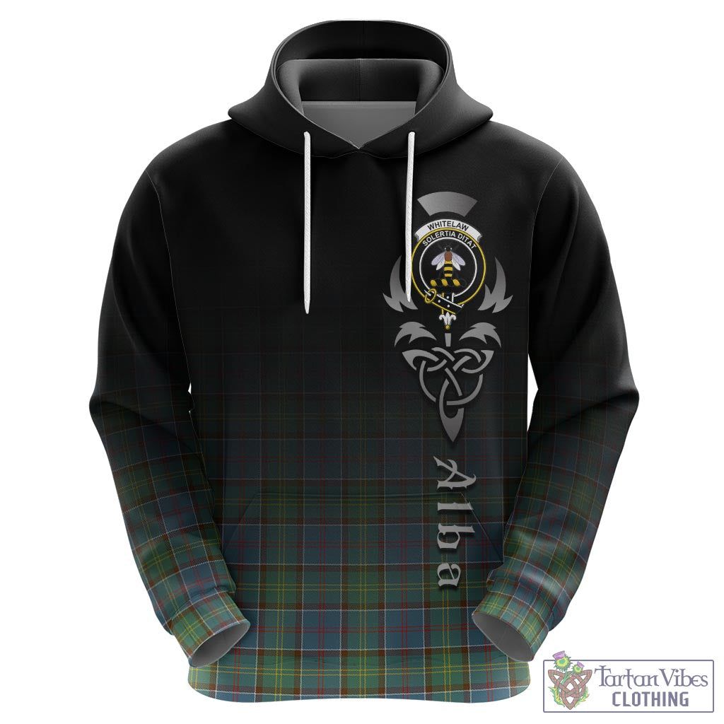 Whitelaw Tartan Hoodie Featuring Alba Gu Brath Family Crest Celtic Inspired - Tartan Vibes Clothing