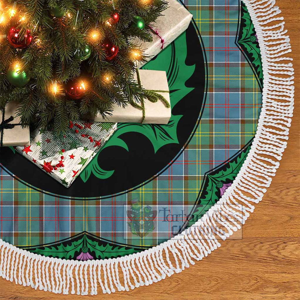 Whitelaw Tartan Christmas Tree Skirt Scottish Thistle Style - Tartan Vibes Clothing