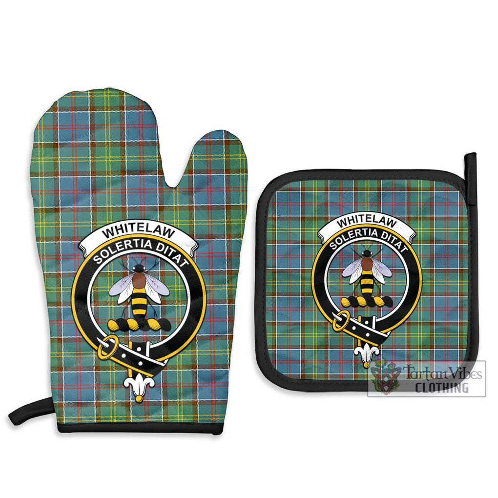 Whitelaw Tartan Combo Oven Mitt & Pot-Holder with Family Crest - Tartan Vibes Clothing