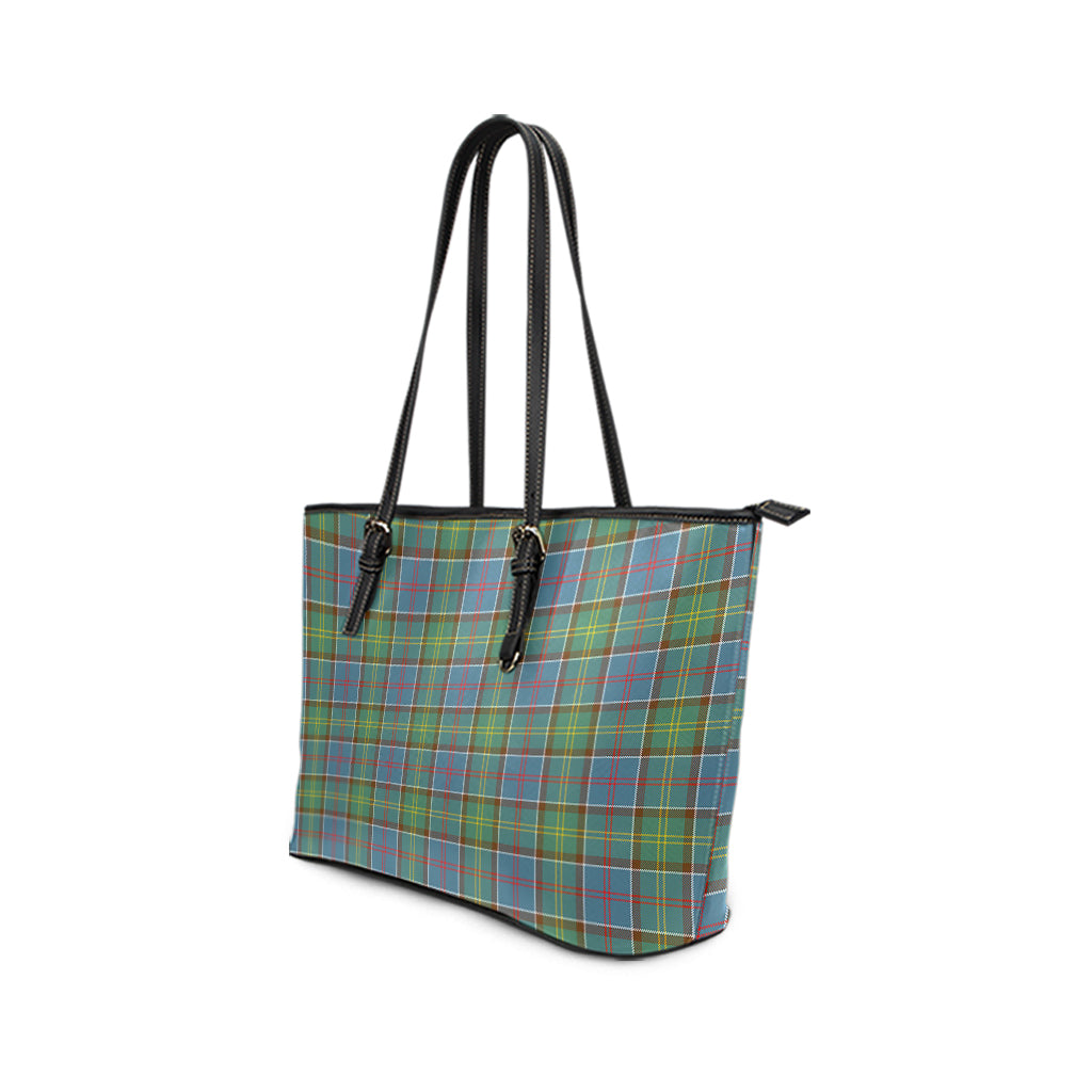 Whitelaw Tartan Leather Tote Bag - Tartan Vibes Clothing