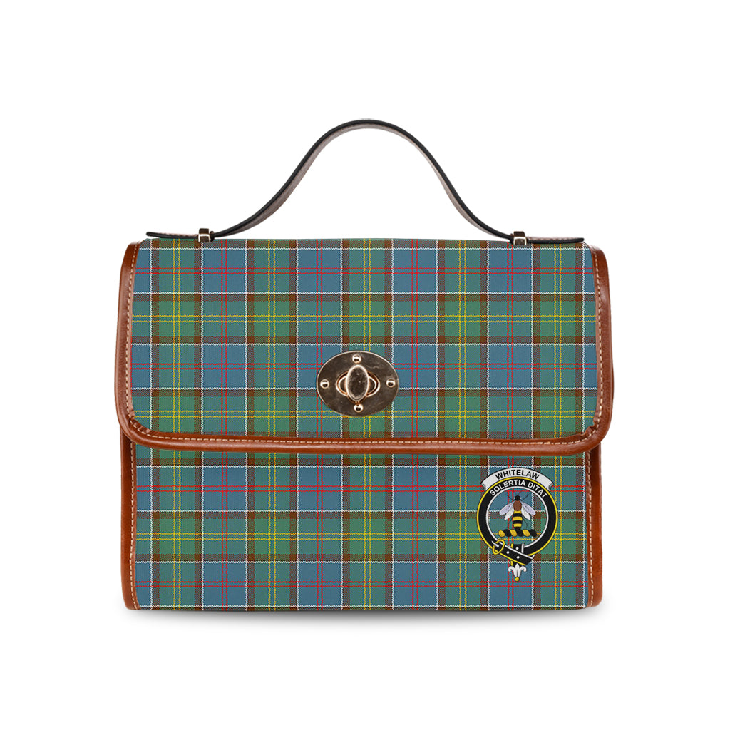 whitelaw-tartan-leather-strap-waterproof-canvas-bag-with-family-crest