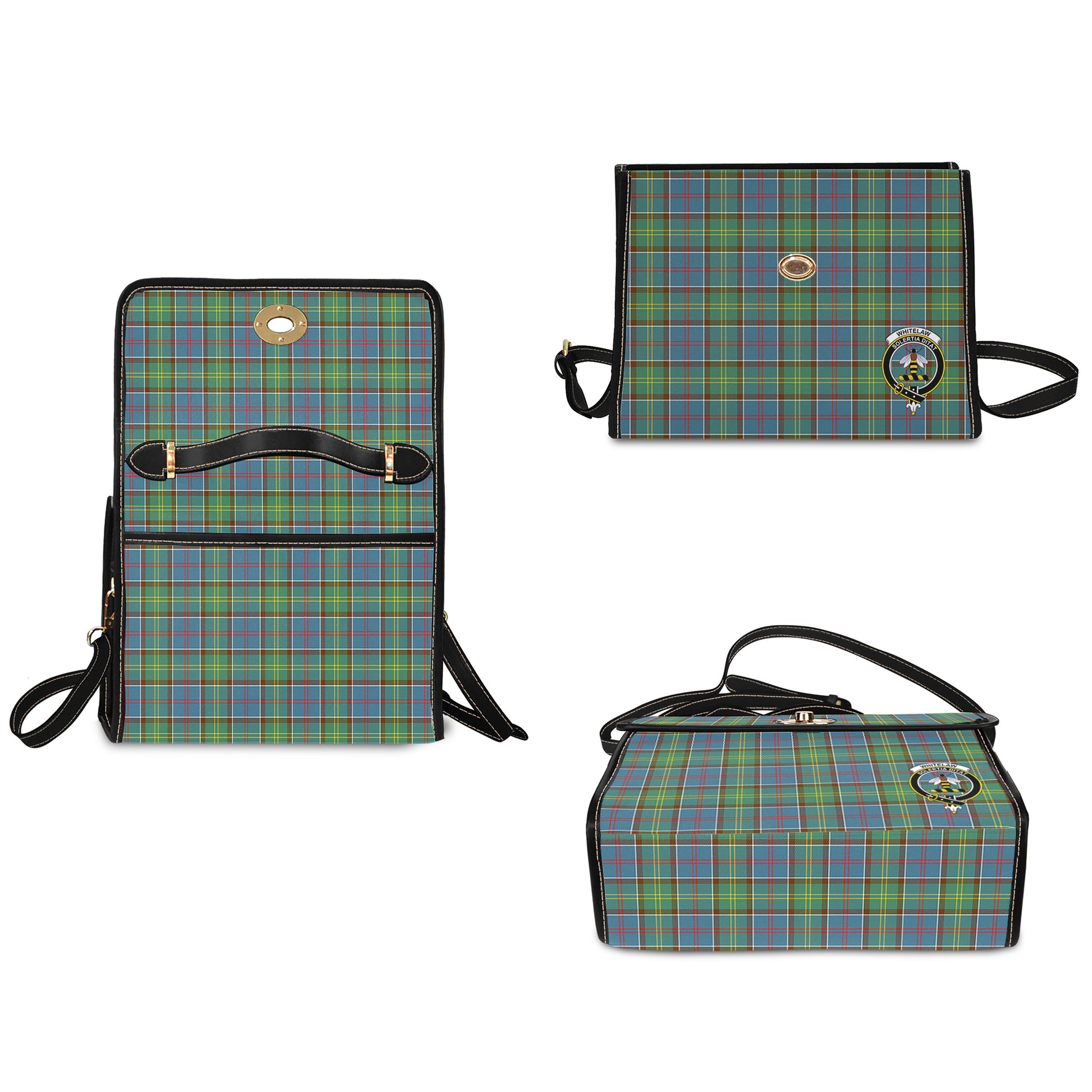 whitelaw-tartan-leather-strap-waterproof-canvas-bag-with-family-crest