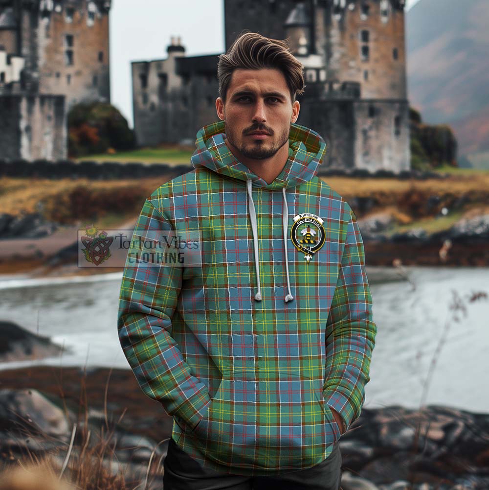 Whitelaw Tartan Cotton Hoodie with Family Crest Celtic Skull Style - Tartan Vibes Clothing