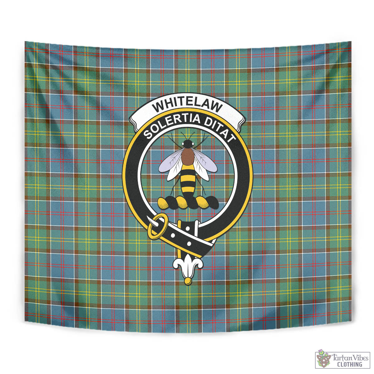 Whitelaw Tartan Tapestry Wall Hanging and Home Decor for Room with Family Crest - Tartan Vibes Clothing