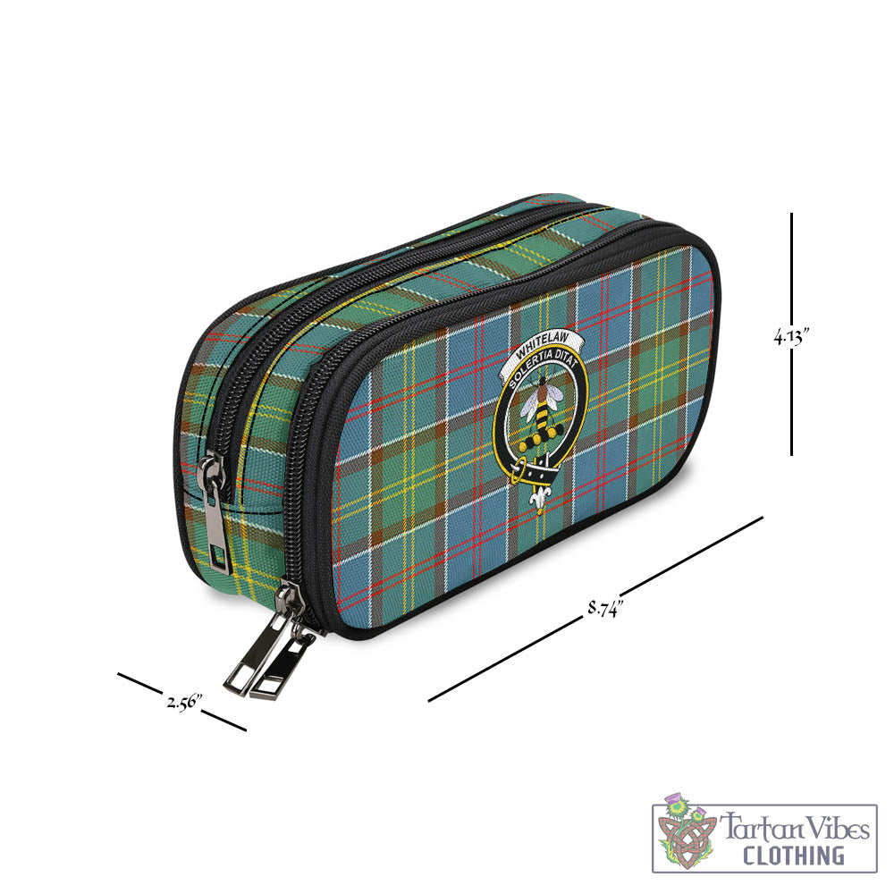 Whitelaw Tartan Pen and Pencil Case with Family Crest - Tartan Vibes Clothing