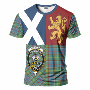 Whitelaw Crest Tartan T-Shirt with Lion Rampant Saltire Style