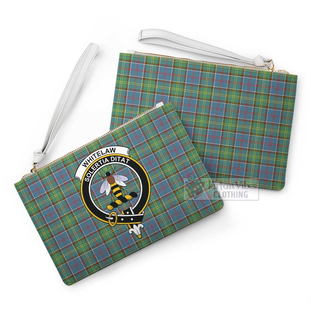 Tartan Vibes Clothing Whitelaw Family Crest Tartan Clutch Bag